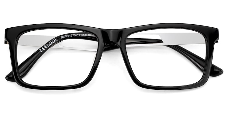 Osvaldo Rectangle Black Glasses