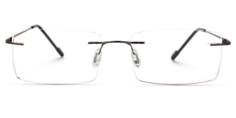 Rogers Black Rectangle Glasses