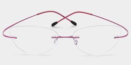 Evelyn Cat Eye Pink Glasses0