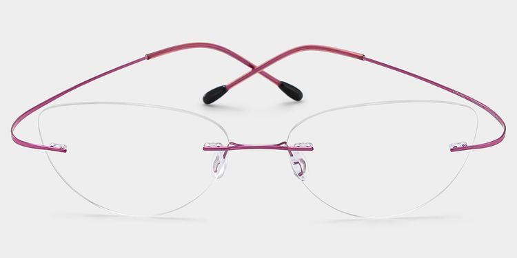 Evelyn Cat Eye Pink Glasses