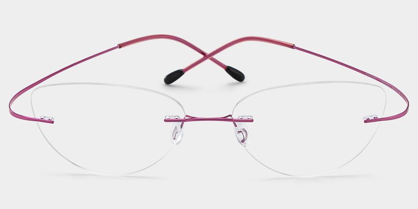 Evelyn Cat Eye Pink Glasses
