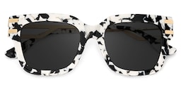 Lidia Square Cow Print Sunglasses1