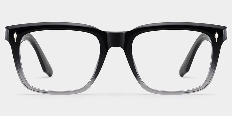 Fletcher Rectangle Black Glasses