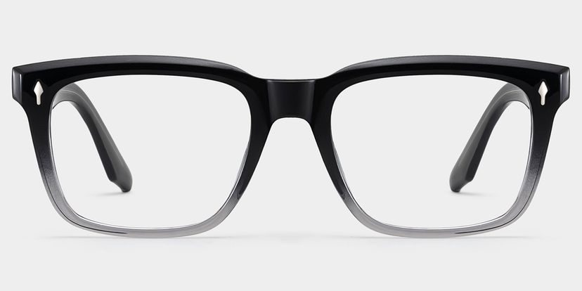 Fletcher Rectangle Black Glasses