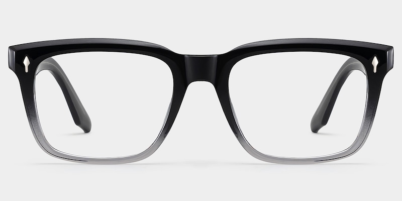 Fletcher Rectangle Black Glasses good-img