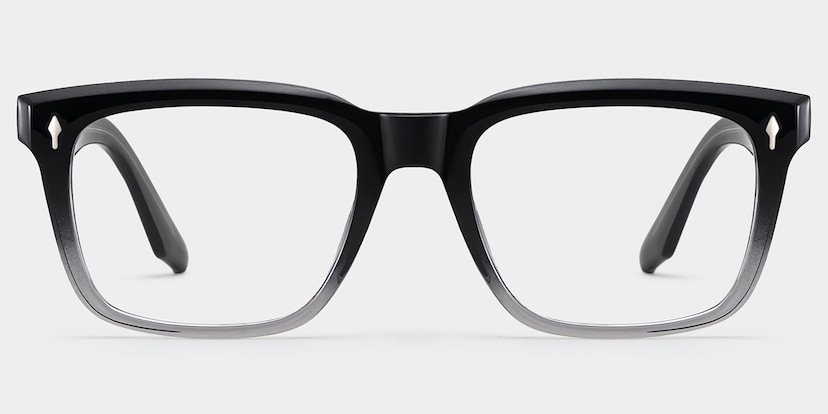 Fletcher Rectangle Black Glasses