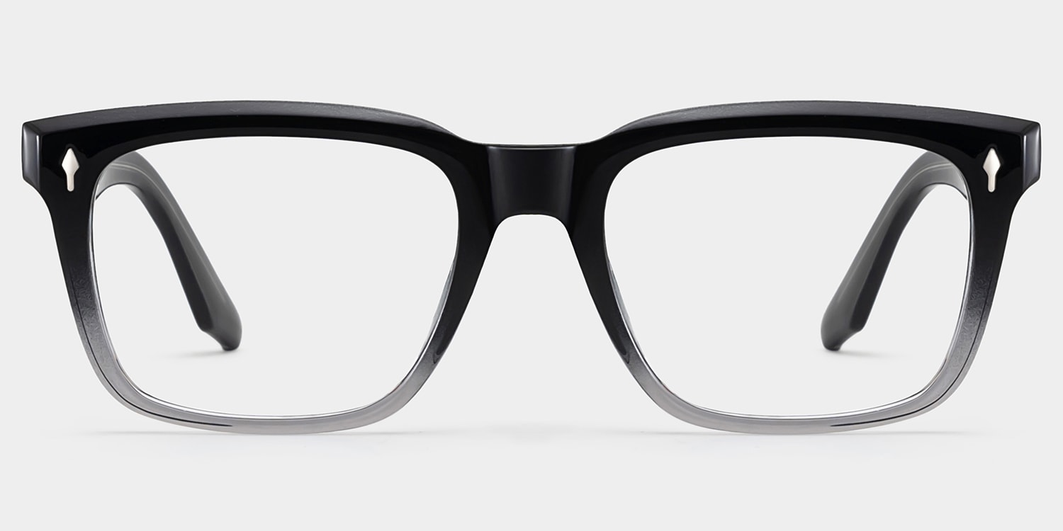 Fletcher Black Frame Glasses with Rectangle Frame Online | ZEELOOL1