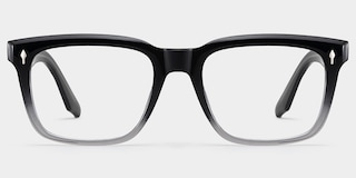 Fletcher Rectangle Black Glasses1