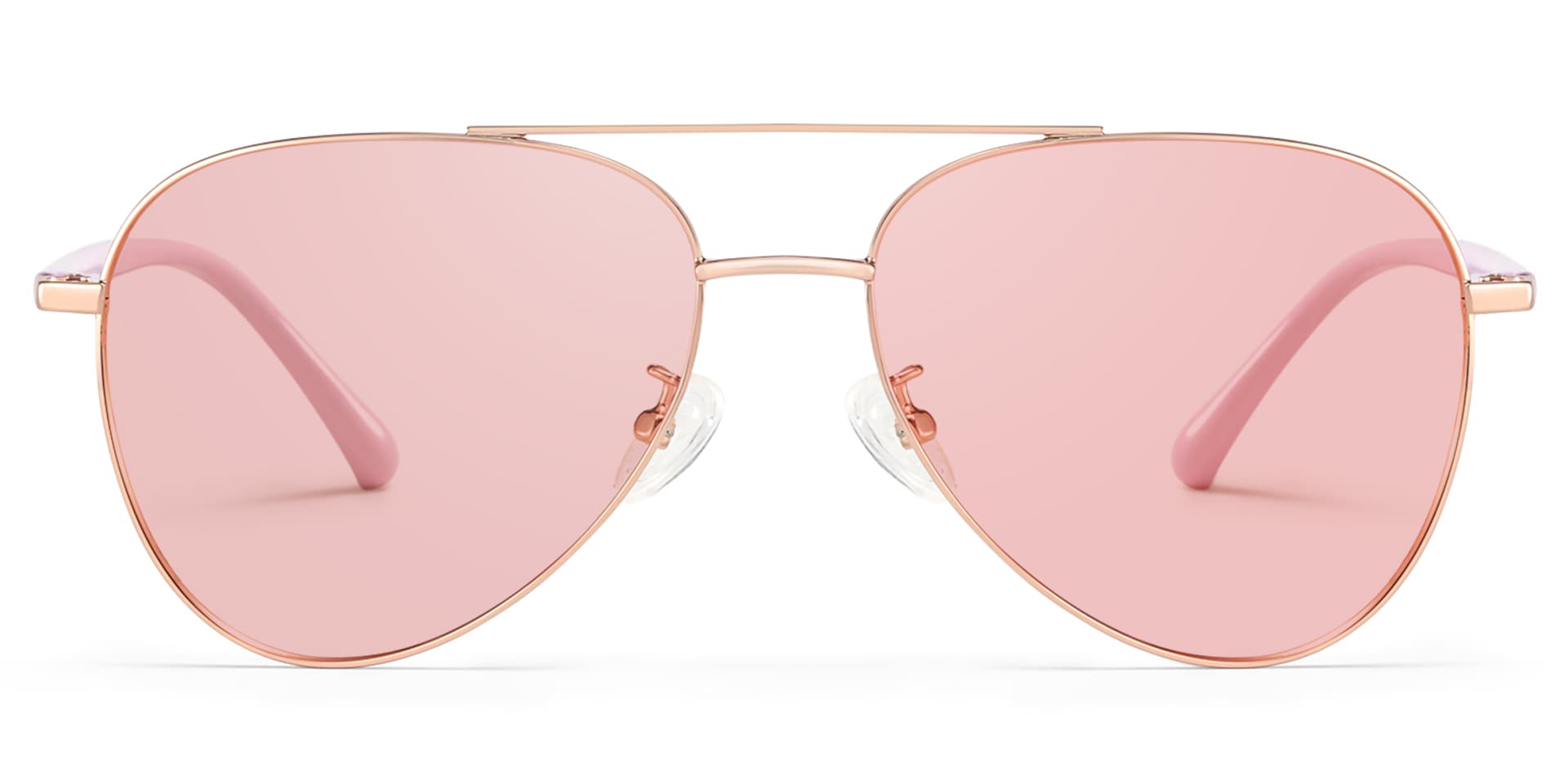 Paige Aviator Rose-Gold Glasses | Zeelool Glasses2