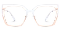 Quinn Geometric White Glasses0