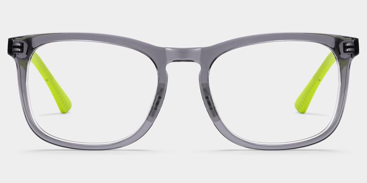 Glide Square Gray Green Glasses