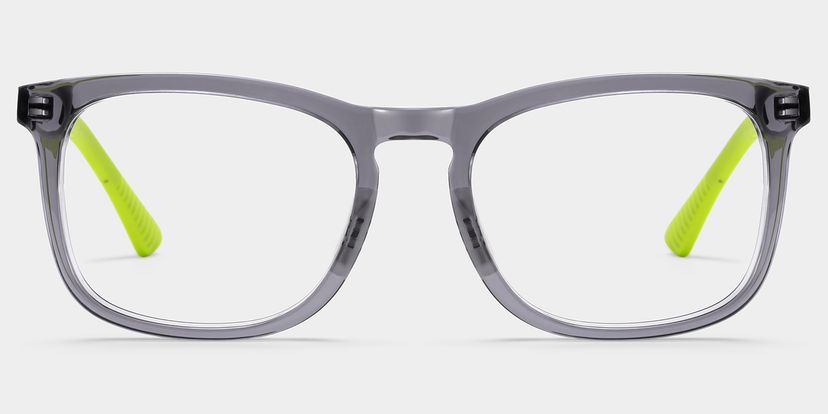Glide Square Gray Green Glasses