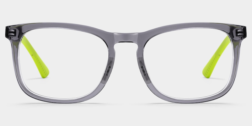 Glide Square Gray Green Glasses