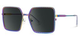 Toure Square Iridescent Glasses1