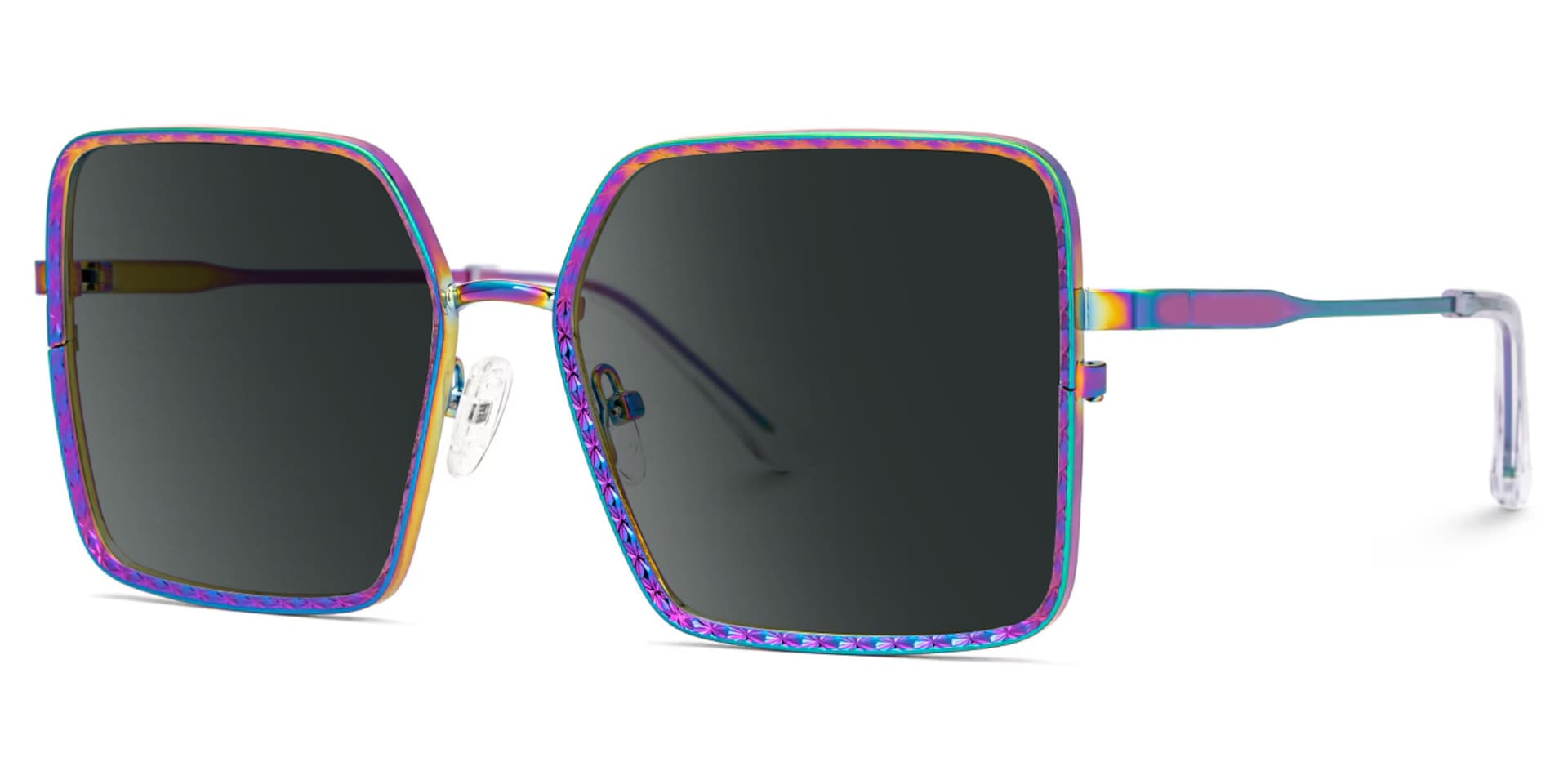 Square Toure Iridescent Frames Designer Sunglasses1