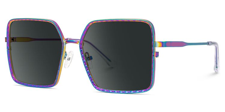 Toure Square Iridescent Glasses