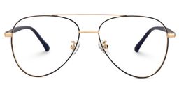 Paige Aviator Black-Gold Glasses0