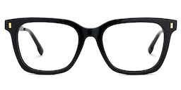 Charlton Rectangle Black Glasses1