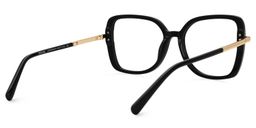 Tamecka Square Black Glasses3
