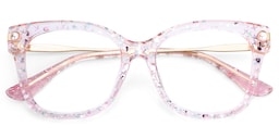Vernella Square Pink Glasses2