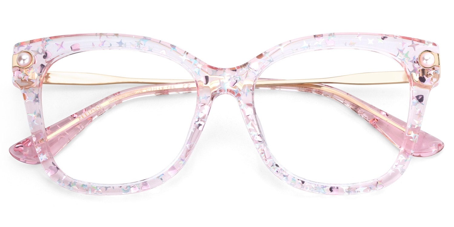 Vernella Square Pink Glasses2