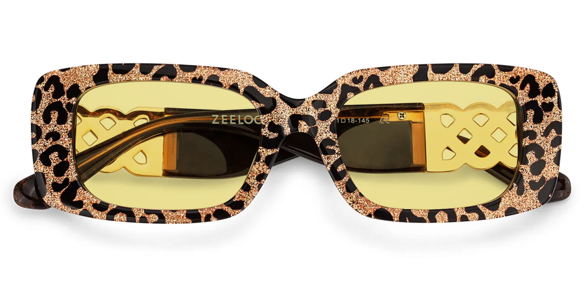Jonas Rectangle Leopard Color Frame Glasses for Women | Zeelool1