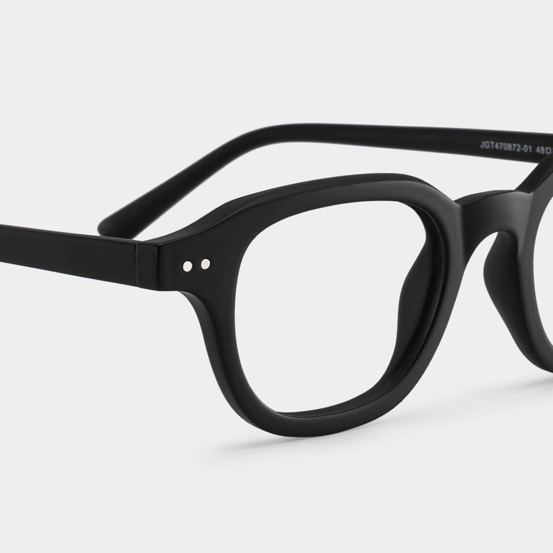 Amber Black Frame Glasses with Square Frame Online | ZEELOOL5