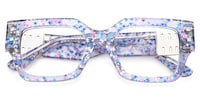 Spaller Square Blue Glasses1