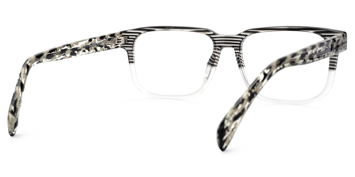 Devid Black Rectangle Frame Glasses For Men | Zeelool4