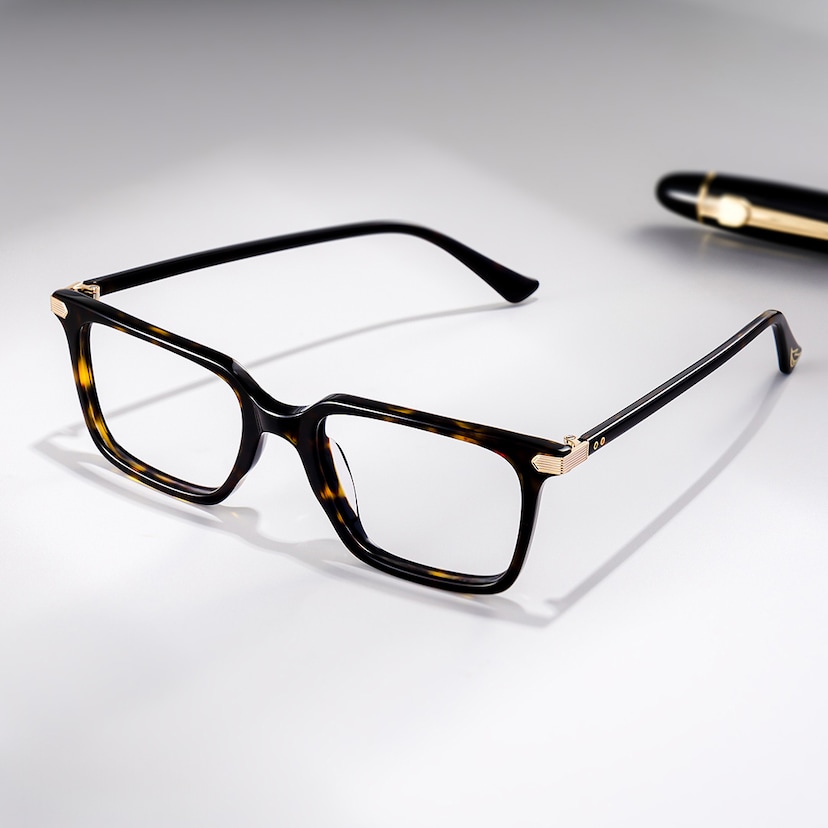 Goveo Rectangle Tortoise Glasses