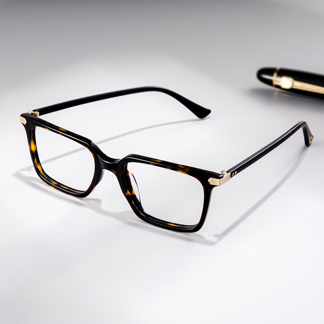 Goveo Rectangle Tortoise Glasses