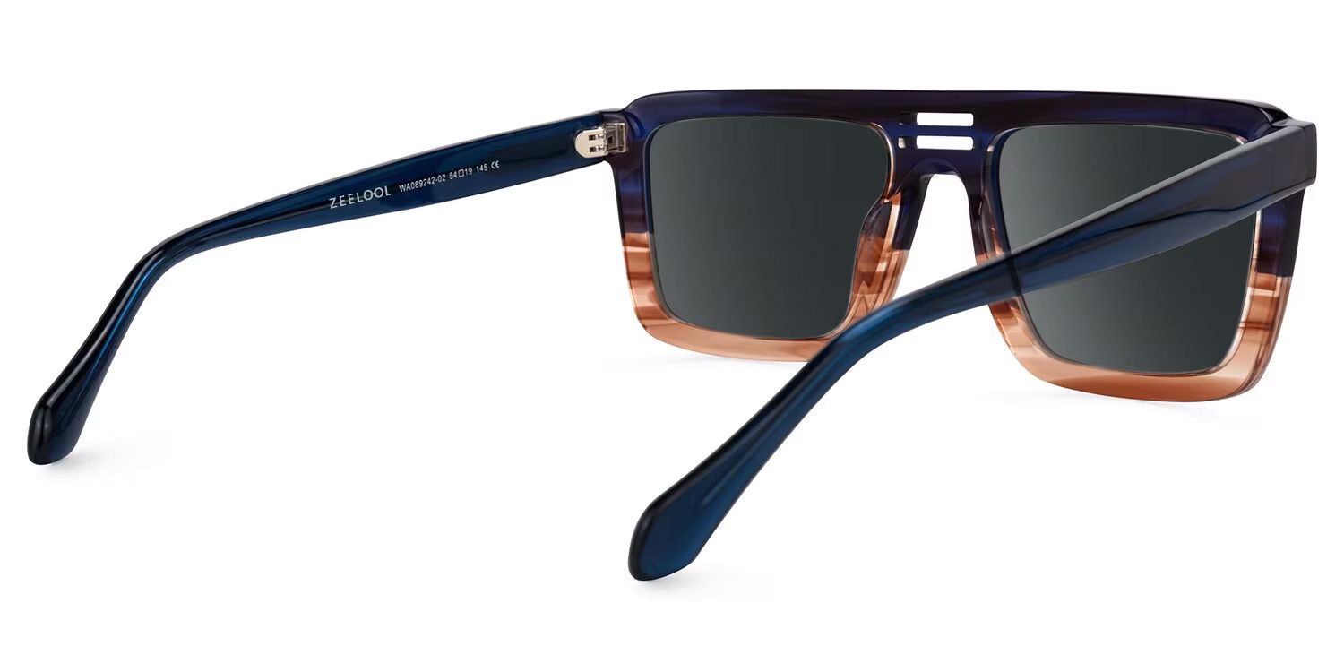 Yamilex Two-Tone Square Polarized Sunglasses for Driving | ZEELOOL3