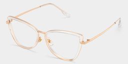 Sloane Cat-Eye Clear Glasses3