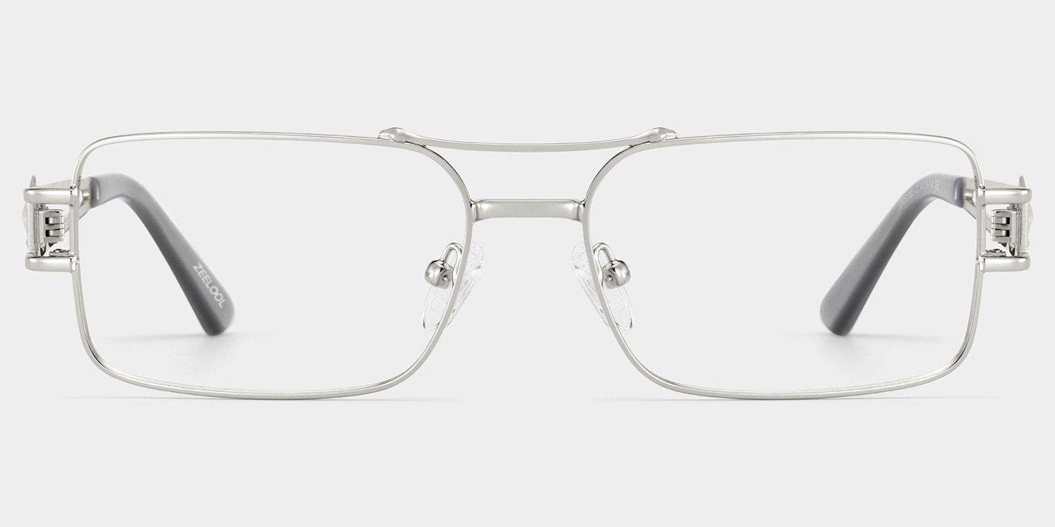 Eric Aviator Silver Glasses