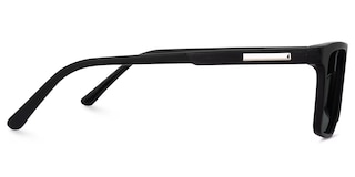 Daniel Rectangle Black Glasses2