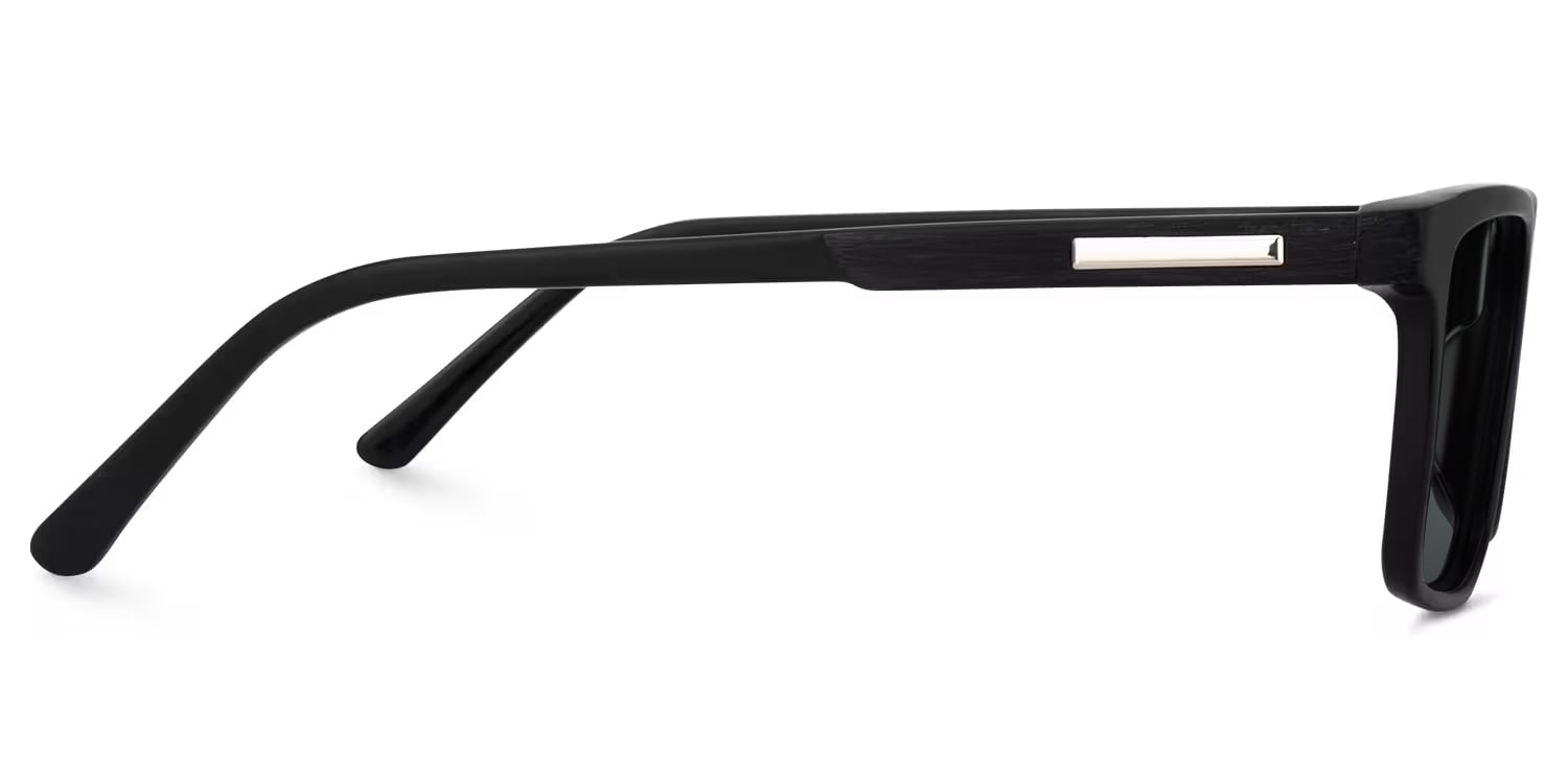 Daniel Rectangle Black Glasses2