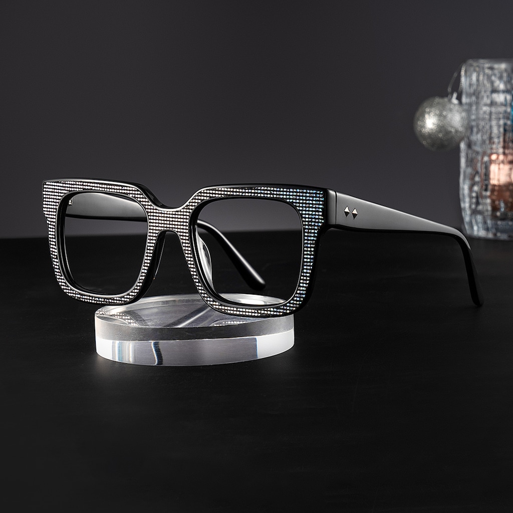 Solmarie Square Black Glasses