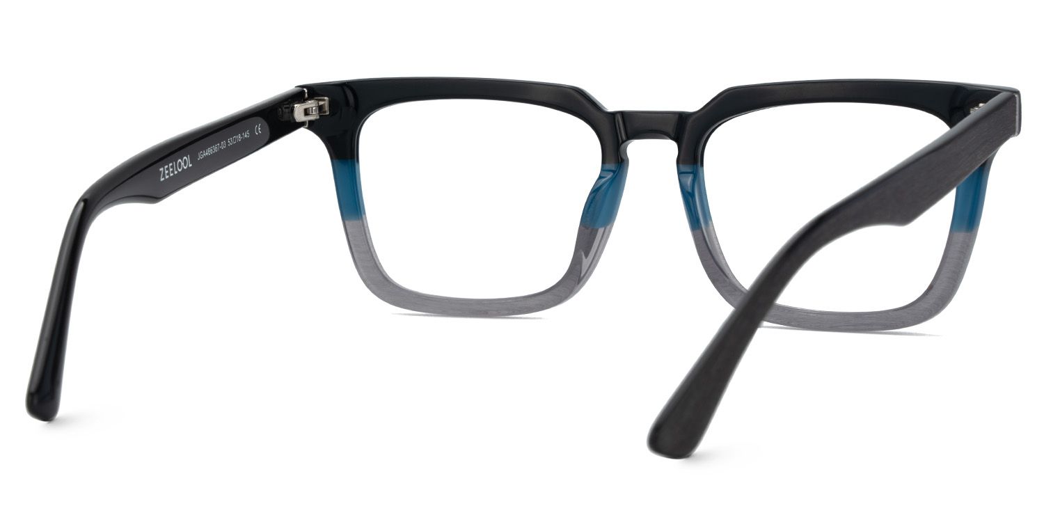 Matte Black Rectangle Glasses Frames For Men | Zeelool5