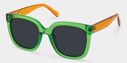 Ebony Square Green Glasses2