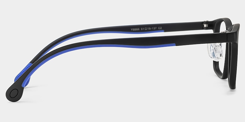 Sunny Rectangle Black Frame Eyeglasses for Tween4