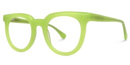 Shabien Round Green Glasses1