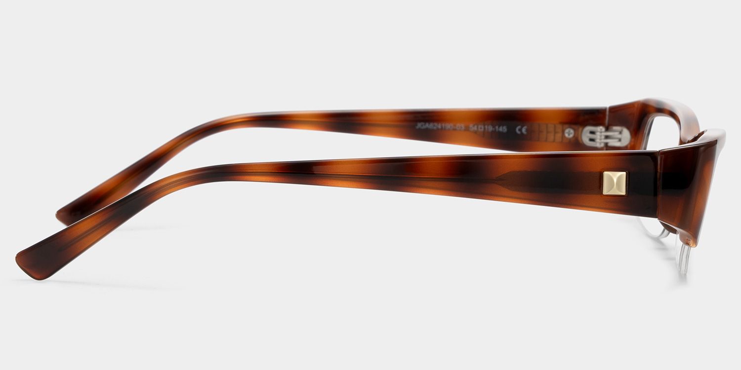 Trevor Brown Half Frame Tortoise Rectangle Glasses | ZEELOOL4