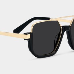 Oromiya Black Gold Aviator Sunglasses4