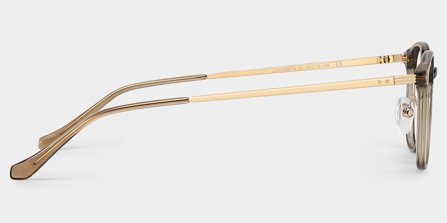 Mira Oval Brown Glasses6