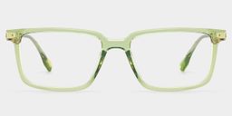 Cyrus Rectangle Green Glasses1