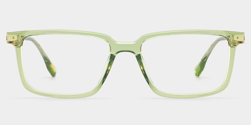 Cyrus Rectangle Green Glasses