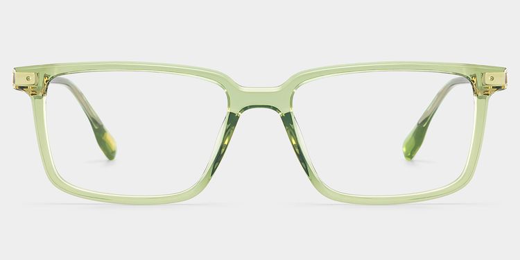 Cyrus Rectangle Green Glasses