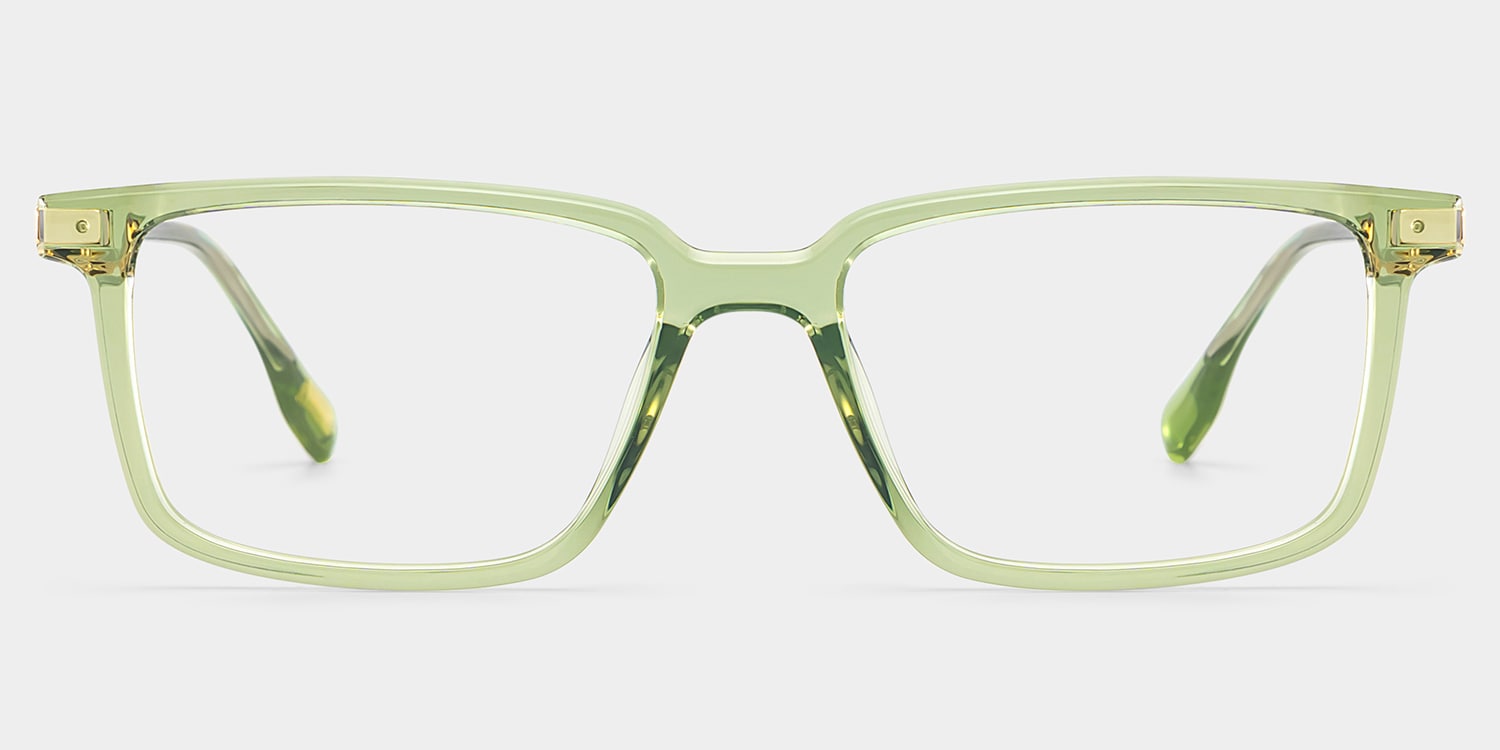 Cyrus Rectangle Green Glasses
