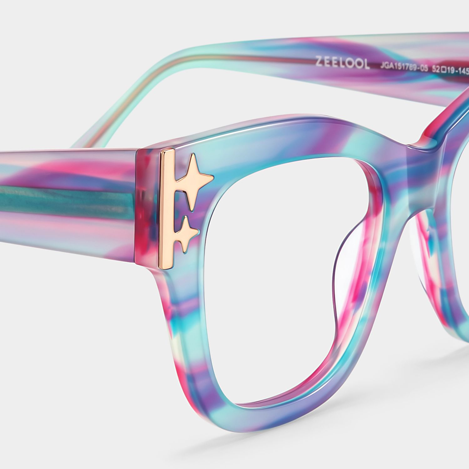 Designer Minfia Eyeglasses Blue Purple Frames Glasses6