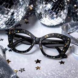 Giselle  Cat-eye Black Glasses1